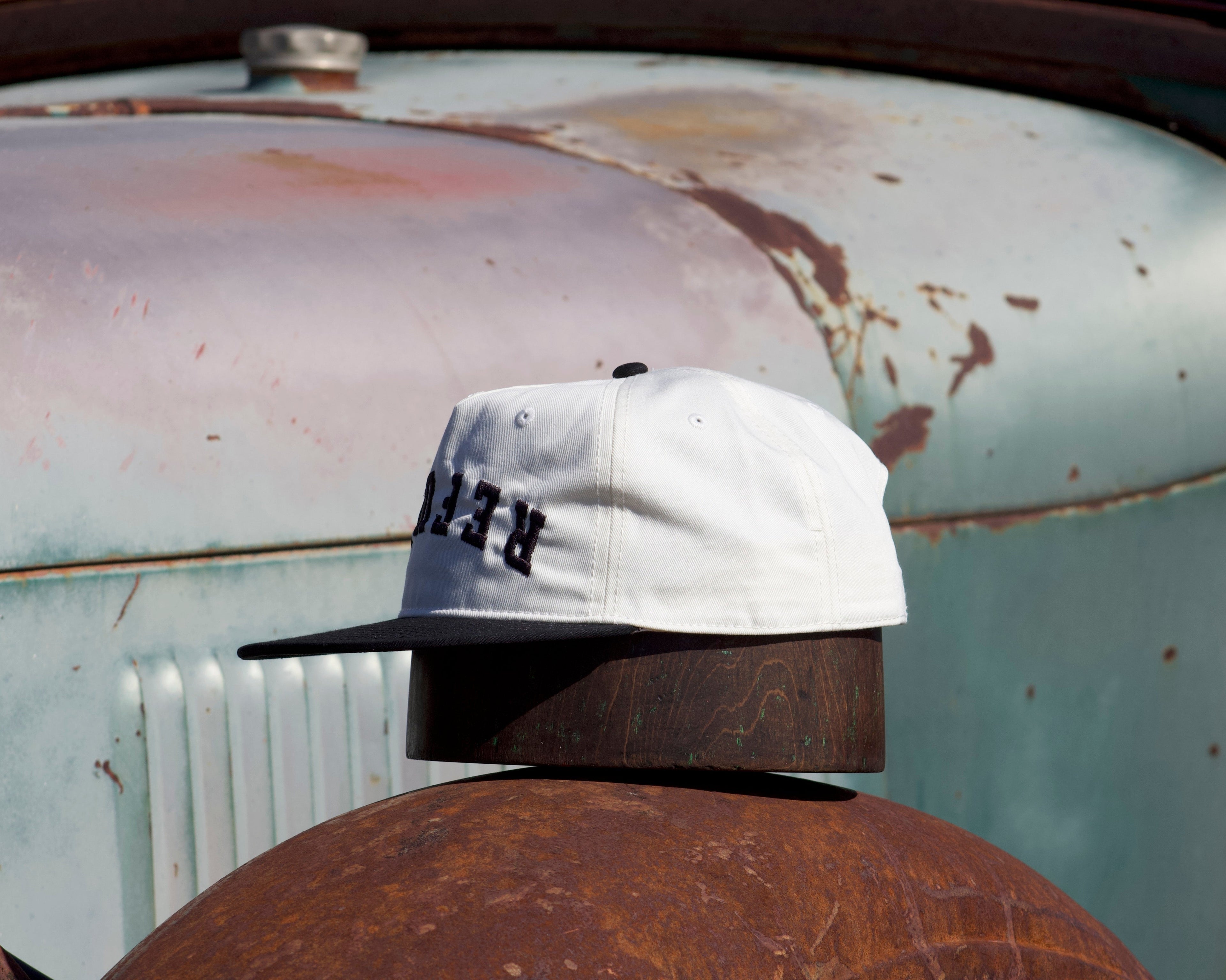 Vintage Refuel - (Black) Flat Brim